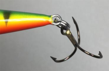 Matala Wobbler, Länge: 15 cm, Farbe: Fire Tiger 58R, schwimmend, von Suomen Uistin The Finnish Lure Company (Jarmo Rapala)